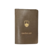 Etui za orožni list - rjavo/olivna