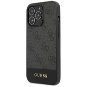 GUESS Maska za telefon iPhone 15 Pro 6.1, GUHCP15LG4GLGR, Antracit