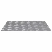 Vidaxl Stopnice Pravokotna 4 szt. srebrna 60 x 50 cm Aluminij