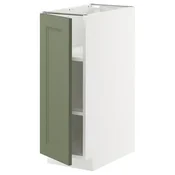METOD Podni element s policama, bela/Axstad sivozelena, 30x60 cm