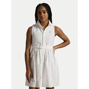 Polo Ralph Lauren Srajčna obleka 313934188001 Bela Regular Fit