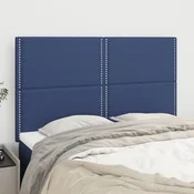 Vidaxl vidaXL Vzglavja za posteljo, 4 kosi, modra, 72x5x78/88 cm, blago