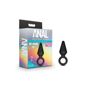 Anal Adventures Platinum S - analni dildo (črn) - majhen