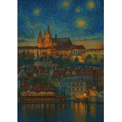 Praški plakat v stilu Van Gogha 30x40 cm