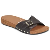FitFlop IQUSHION ADJUSTABLE BUCKLE LEATHER SLIDES Smeda