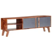 shumee vidaXL TV omarica siva 140x30x45 cm masiven palisander