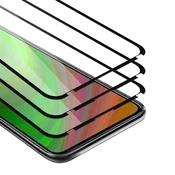 Cadorabo CADORABO Asus ZenFone 7 - Zaščitna folija v transparentno s čarno - 3-pack Kaljeno steklo za zaščito zaslona s trdoto 9H in 3D dotikom, (20547828)