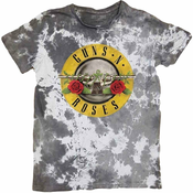 Guns N Roses Majica Classic Logo Unisex Dip-Dye on White L