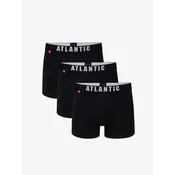 Atlantic Oprijete boksarice 3 Piece Črna