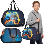 STARPAK Gamepad Prostorna športna/potovalna torba z ramenskim trakom za fante, s ključkom, za igralca, gamer 39x16x27 cm