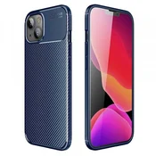 Silikonski ovitek Carbon Armor za iPhone 13 6.1 - moder