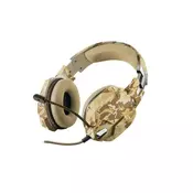 TRUST gejmerske slušalice GXT 322D CARUS (Desert Camo) - 22125  Stereo, 50mm, 112dB