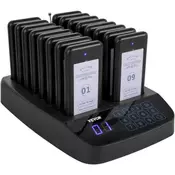 VEVOR Sistem za restavracijske pagere 16 kozarcev pagerjev 235x158x36 cm zaslon na dotik