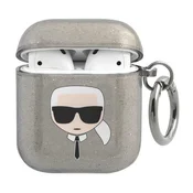 Karl Lagerfeld KARL LAGERFELD AIRPODS 1 2 KOVČEK KLA2UKHGK KARLS HEAD BLEŠČICE ZA APPLE
