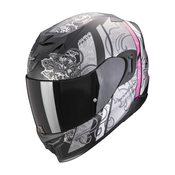 Integrální helma na motorku Scorpion EXO-520 EVO AIR FASTA matná cerno-stríbrno-ružová