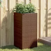 Vrtne sadilice 2 kom smeda 40 x 40 x 80 cm od poliratana