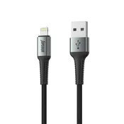 SUPERIOR USB data kabal SU-K104 , Fast, 12W, 2.4A, USB A na Lightning , 1m, Crni