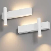 2x Klighten LED stenska svetilka 2x 3 W 3000 K bela