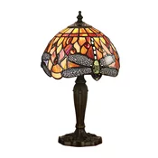 Endon 64091 - Stona lampa Tiffany DRAGONFLY 1xE14/40W/230V precnik 20 cm