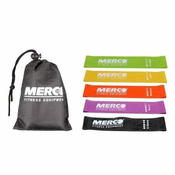 Merco Komplet 5-ih fitnes elastičnih trakov Mini Band