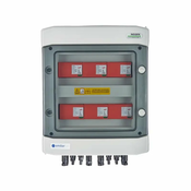 DC switchgear // IP65 Dehn DC surge arresters 1000V type 1+2, 6x PV string, 6x MPPT