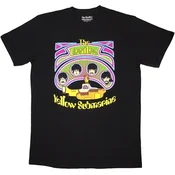 The Beatles Majica Yellow Submarine Heads in Circles v2 Unisex Black M