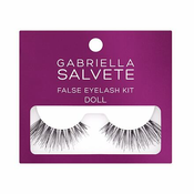 Gabriella Salvete False Eyelashes Doll darilni set umetne trepalnice 1 par + lepilo za trepalnice 1 g