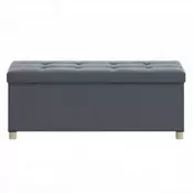 Songmics Shranjevalna klop 38x110x40 cm siva