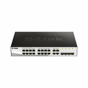 D-Link DGS-1210-20 Smart+ upravljani prekidac [16x Gigabit Ethernet  4x GbE/SFP Combo]
