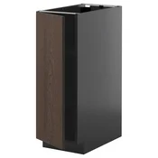 METOD Podni element s policama, Crnosiva/Sinarp smeda, 30x60 cm