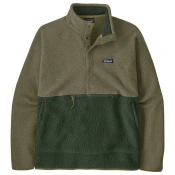 Patagonia Retro Pile 1/2 Snap Fleece mikina, old growth green (L)
