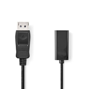 DisplayPort – HDMI Adapter | DP M – HDMI Ž | 4K@30hz | 0.20 m | Box Pack | NEDIS