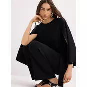 Mohito - Wide leg hlače - črna
