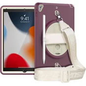 Ohišje za iPad Mini 5/4 7,9 s stojalom in naramnico Vijolična