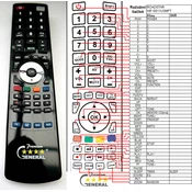 General ROADSTAR HIF-6811USMPT - compatible General-branded remote control