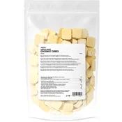 Coconut Cubes –? hrustljavo liofilizirano sadje, oblito s kokosovim mlekom, brez lecitinov in sredstev za glaziranje