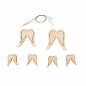 Rayher. Leseni okraski Angelska krila 4,7 cm set 6