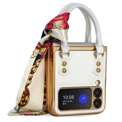 Premium ovitek Handbag Style za Samsung Galaxy Z Flip4 - bel