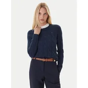 Tommy Hilfiger Pulover WW0WW43586 Mornarsko modra Regular Fit