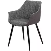 STOLICA SA RUKONASLONOM siva metal, tekstil