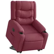 Vidaxl vidaXL Električni masažni stol z dvigalom, nagibni, bordo