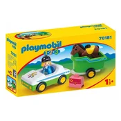 Playmobil Avtomobil s konjsko prikolico 70181 - Playmobil 1.2.3.