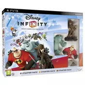 Disney Interactive PS3 Infinity Starter Pack (Jack Sparrow+Mr.Incredible+Sulley+Game+Playset Piece+Power Disc)