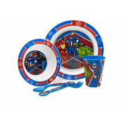 Stor Otroška plastična posoda, AVENGERS Micro, krožnik, skleda, skodelica, pribor, 74150