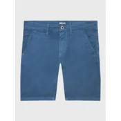 Pepe Jeans Kratke hlače iz tkanine Blueburn Short PB800726C75 Modra Regular Fit