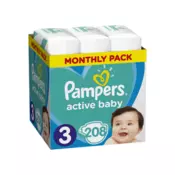 Pampers Active Baby pelenke Monthly Box, 3- , 208 kom