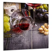 shumee STEKLENA PLOŠČA ZA KUHINJO 60x65 Vinska