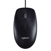 Miš, žicani, opticki, standardne velicine, USB, LOGITECH M100, crni 910-005003/910-006652