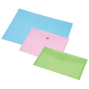 Futrola za dokumente, A5, PP, s kopcom na gumb, 160 mikrona, PANTA PLAST, pastelno plava 0410-0036-03
