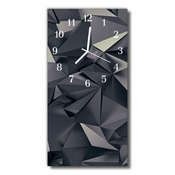 tulup.si Steklena navpična ura Geometrija črne stroki 30x60 cm